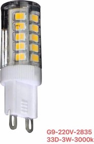 Λαμπτήρας LED - G9 - 220V - 3W - 3000K - 33D - 835330