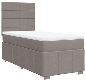 ΚΡΕΒΑΤΙ BOXSPRING ΜΕ ΣΤΡΩΜΑ TAUPE 80X200 ΕΚ. ΥΦΑΣΜΑΤΙΝΟ 3291499