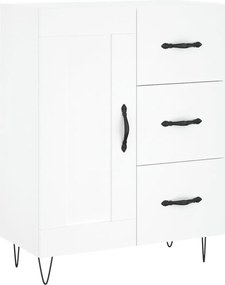 vidaXL Ντουλάπι Λευκό 69,5x34x180 εκ. από Επεξεργασμένο Ξύλο