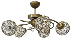 Φωτιστικό Οροφής Πολύφωτο Heronia Chris Bronze 01-0361