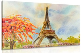 Εικόνα Πύργος του Άιφελ σε παστέλ χρώματα - 120x80