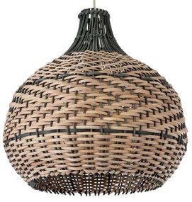 Φωτιστικό Οροφής Seychelles Boho 01948 Φ40x40cm 1xE27 Brown-Olive GloboStar