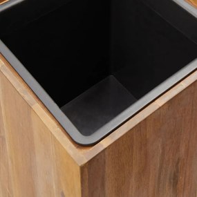 vidaXL Ζαρντινιέρα Υπερυψωμένη 33,5 x 33,5 x 60 εκ. Μασίφ Ξύλο Ακακίας