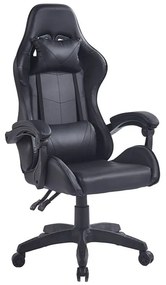 BF7850 Gaming Πολυθρόνα Γραφείου Διευθυντή Pu Μαύρο 63x70x117/127cm ΕΟ582,4