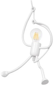 Κρεμαστό Φωτιστικό Οροφής Λευκό LITTLE MAN 01651 Globostar-1651-Λευκό 01651