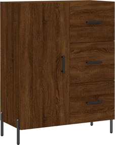 vidaXL Ντουλάπι Καφέ Δρυς 69,5 x 34 x 90 εκ. Επεξεργασμένο Ξύλο
