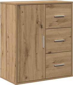 vidaXL Πλαϊνό γραφείο Artisan Oak 60 x 31 x 70 εκ Επεξεργασμένο Ξύλο