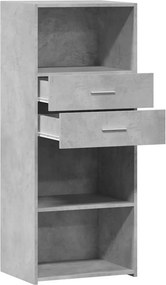 vidaXL Ντουλάπι Γκρι Σκυρ. 50x42,5x124 εκ. από Επεξεργασμένο Ξύλο