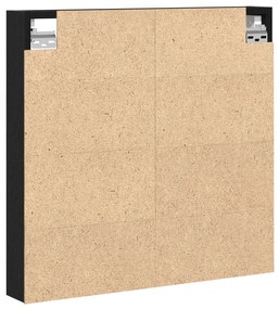 vidaXL Βιτρίνα Μαύρη Δρυς 60x8,5x58 εκ Επεξεργασμένο Ξύλο