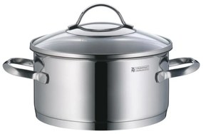 Σετ κατσαρόλες WMF Provence Plus 5, 9 μέρη, Ανοξείδωτο ατσάλι 18/10, Πάτος TransTherm πολλαπλών στρώσεων, Επαγωγή, Ασημί