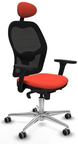 Καρέκλα γραφείου με κεφαλάρι Jorquera Piqueras y Crespo 3D086G1 Σκούρο Πορτοκαλί