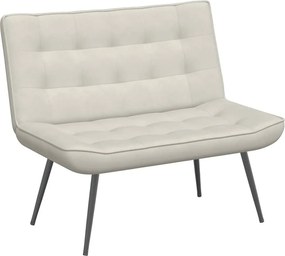 vidaXL Πάγκος Κρεμ 110x74x84 εκ. Βελούδινος