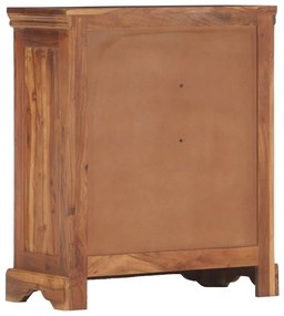 Συρταριέρα με Ντουλάπι 62 x 30 x 75 εκ. από Μασίφ Ξύλο Ακακίας - Καφέ