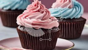Intra Συλλεκτικό Ξύλινο Παζλ Plywood  4mm - Λαχταριστά Cupcakes με Frosting Σε Ξύλινο Κουτί - Διαστάσεις: 10x10 cm – 25 κομμάτια