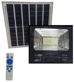 Προβολέας με Ηλιακό Πάνελ FOYU 60W FO-T260