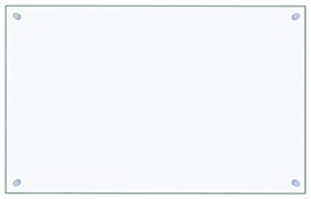 vidaXL Πλάτη Κουζίνας Διαφανής 80 x 50 εκ. από Ψημένο Γυαλί