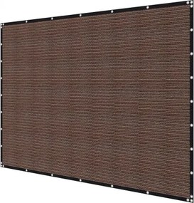 VEVOR 90% Sun Shade Cloth Privacy Screen 8 x 12 ft for Patio Garden (Brown)