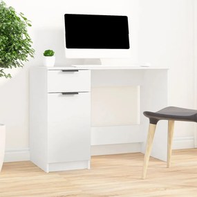 vidaXL Γραφείο Λευκό 100x50x75 εκ. Επεξεργασμένο Ξύλο