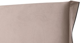 Επενδυμένο Κρεβάτι Paris-Mocca-90 x 200-Χωρίς μηχανισμό ανύψωσης