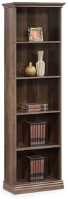 Βιβλιοθήκη Mozart 60x34,5x202,5 123-000126 Walnut Mdf