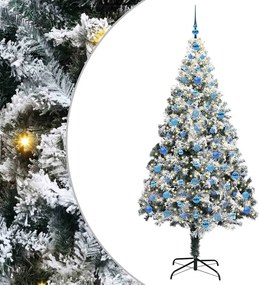 vidaXL Τεχνητό Χριστουγεννιάτικο Δέντρο με 300 LED Λευκό 210 cm