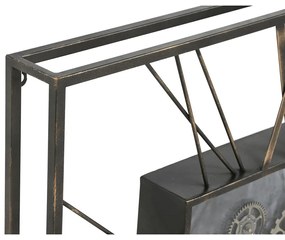 Ρολόι Τοίχου Home ESPRIT Μαύρο Χρυσό Μέταλλο Κρυστάλλινο 80 x 8 x 80 cm