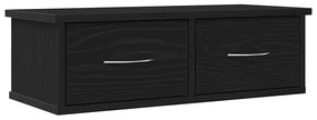 vidaXL Ντουλάπα Τοίχου Μαύρη δρυς 60 x 26 x 18.5 εκ Επεξεργασμένο ξύλο