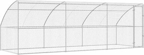 vidaXL Κλουβί Σκύλου 3 pcs Ασημί 6 x 2 x 2 m Γαλβανισμένος χάλυβας