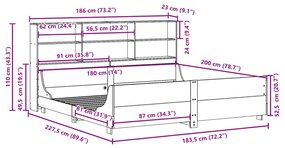 ΚΡΕΒΑΤΙ ΒΙΒΛΙΟΘΗΚΗ ΧΩΡΙΣ ΣΤΡΩΜΑ ΛΕΥΚΟ 180X200 ΕΚ ΜΑΣΙΦ ΞΥΛΟ 3323798