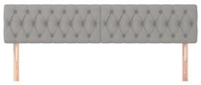 vidaXL Κεφαλάρια Αν. Γκρι 180x7x78/88 εκ. Ύφασμα