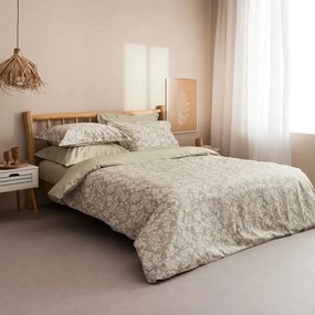 Παπλωματοθήκη Sanel-1 (Σετ 3τμχ) Khaki Vesta Home Queen Size 230x240cm 100% Βαμβακοσατέν