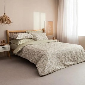 Παπλωματοθήκη Sanel-1 (Σετ 3τμχ) Khaki Vesta Home Queen Size 230x240cm 100% Cotton Satin
