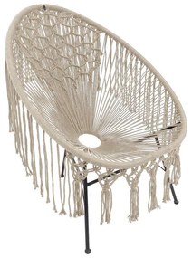 ΠΟΛΥΘΡΟΝΑ ΚΗΠΟΥ MACRAME Fylliana Havvana ΜΠΕΖ ΧΡΩΜΑ 72x92x86εκ