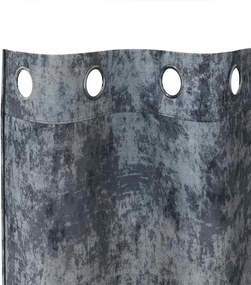 vidaXL Βελούδινες Κουρτίνες 2 pcs Ασημί Γκρι 140 x 140 cm Βελούδο