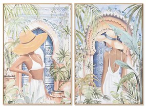 Καμβάς Home ESPRIT πολυστερίνη Καμβάς 80 x 3,5 x 120 cm