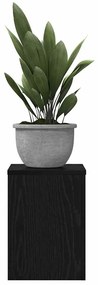 vidaXL Βάση φυτών 2 pcs Μαύρη δρυς 25 x 25 x 35 cm Επεξεργασμένο ξύλο