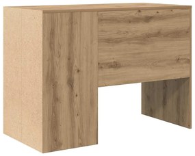 vidaXL Γραφείο artisan δρυς 102 x 50 x 75 εκ Επεξεργασμένο ξύλο