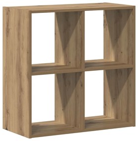 vidaXL Βιβλιοθήκη Αρτισιανή Δρυς 68,5x32x68,5 εκ. Επεξεργασμένο Ξύλο