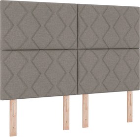 vidaXL Κεφαλάρι Taupe ύφασμα