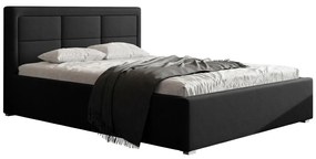 Κρεβάτι Pomona 102, Διπλό, Μαύρο, 140x200, Ταπισερί, Τάβλες για Κρεβάτι, 160x223x93cm, 83 kg | Epipla1.gr