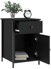 vidaXL Κομοδίνο Μαύρο 40 x 42 x 60 εκ. από Επεξεργασμένο Ξύλο