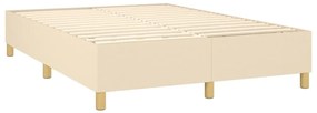 ΚΡΕΒΑΤΙ BOXSPRING ΜΕ ΣΤΡΩΜΑ ΚΡΕΜ 140X190 ΕΚ. ΥΦΑΣΜΑΤΙΝΟ 3132150