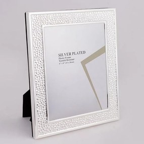 Κορνίζα Μεταλλική Επάργυρη 756-10046 15x20cm Silver Estheti Home Metal