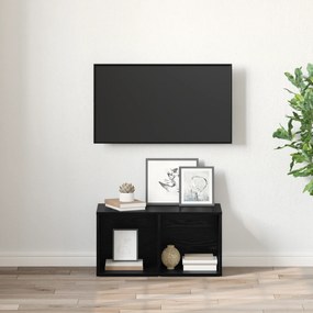 vidaXL Ντουλάπι TV με αποθήκευση Μαύρη δρυς Επεξεργασμένο ξύλο