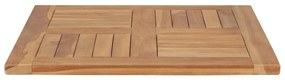 vidaXL Επιφάνεια Τραπεζιού 60 x 60 x 2,5 εκ. Μασίφ Ξύλο Teak