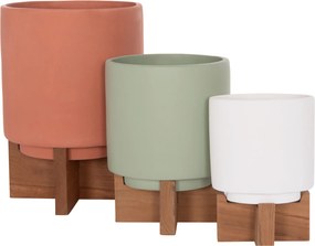 ΣΕΤ 3 ΓΛΑΣΤΡΕΣ ΜΕ TEAK ΒΑΣΕΙΣ TANTI HM4685 FIBER CEMENT ΣΕ 3 ΧΡΩΜΑΤΑ