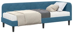vidaXL Κρεβάτι Γωνίας Μπλε 80 x 200 cm Βελούδο