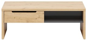 Τραπεζάκι σαλονιού Boston DL104, Γραφίτης, Ανθρακί, 41x65x110cm, 41 kg, Πλαστικοποιημένη μοριοσανίδα, Γωνιακό | Epipla1.gr