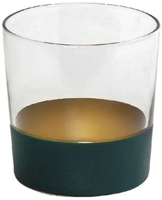 Ποτήρι Νερού Alfa RAB629K6 8,6x9cm 380ml Green-Gold Espiel Glass