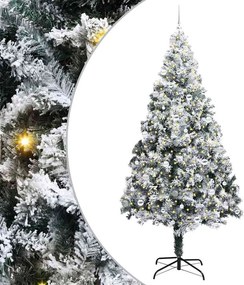 vidaXL Τεχνητό Χριστουγεννιάτικο Δέντρο με 300 LED Λευκό 240 cm